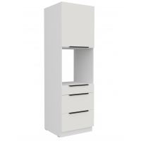 Zabudowa piekarnia z szufladami 60 cm biały AURO 60 DPS-210 2F